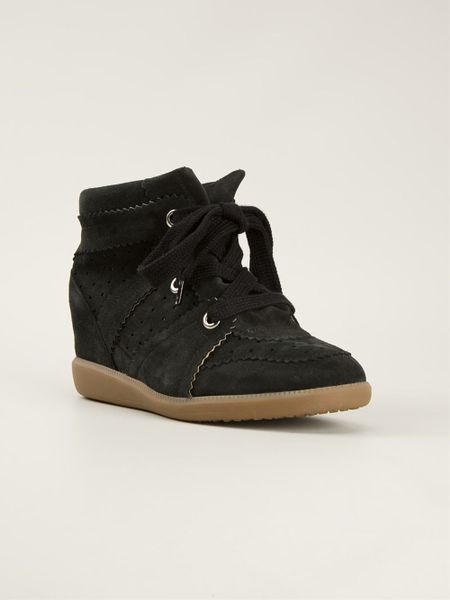 Isabel Marant Bobby Concealed Wedge Sneakers In Black Lyst 4307