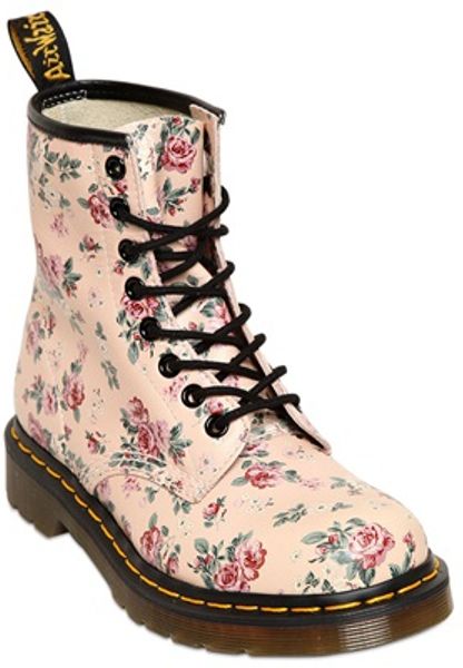 pink flower doc martens
