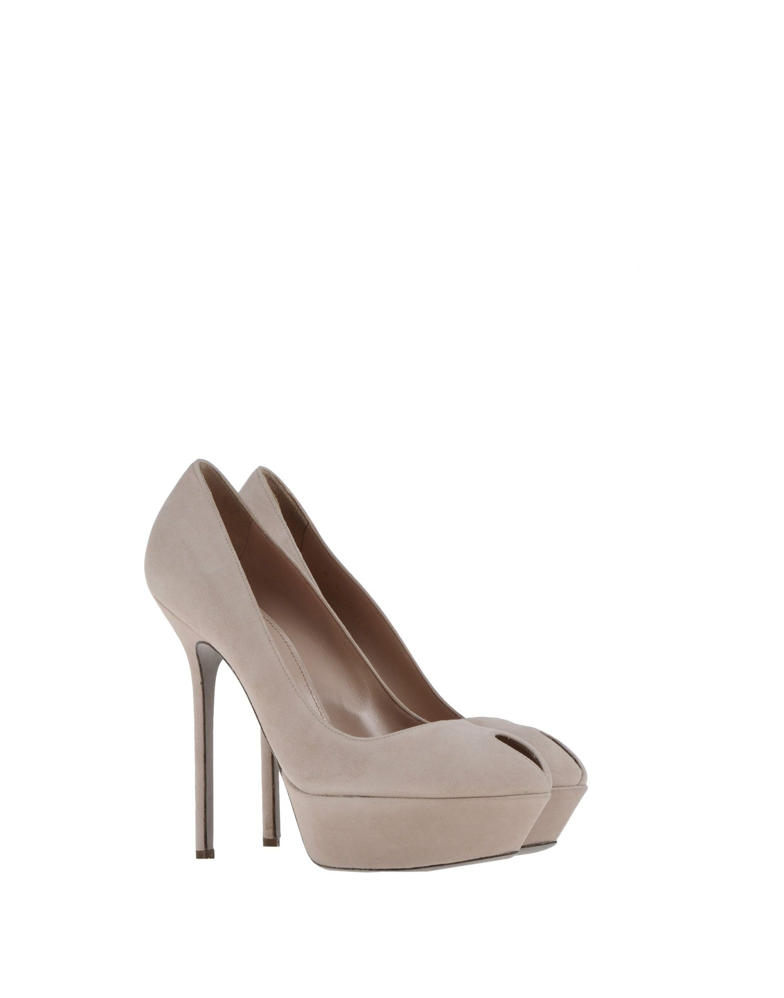 Sergio Rossi Pumps with Open Toe in Gray (Light grey) | Lyst