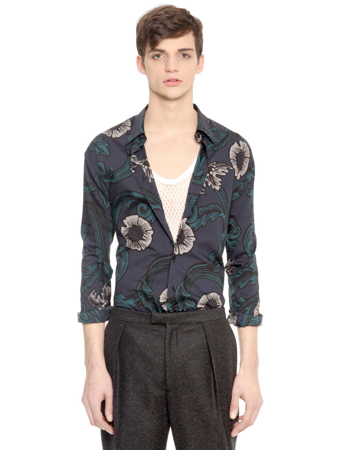 burberry silk shirt mens