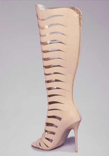 Bebe Melissa Gladiator Boot in Beige (natural) | Lyst Bebe Melissa Gladiator Boot in Beige (natural) | Lyst