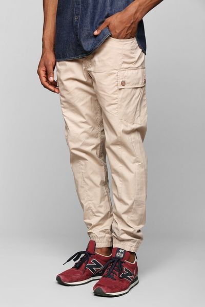 khaki jogger pants with belt loops