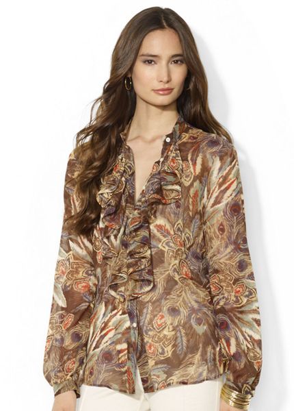  - lauren-ralph-lauren-brown-feather-printed-ruffle-front-blouse-product-1-17055303-0-046696374-normal_large_flex