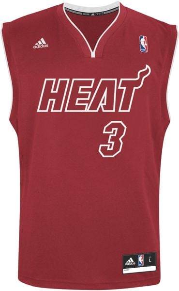 Adidas Dwyane Wade Miami Heat Rev 30 Replica Jersey In Red For Men Lyst