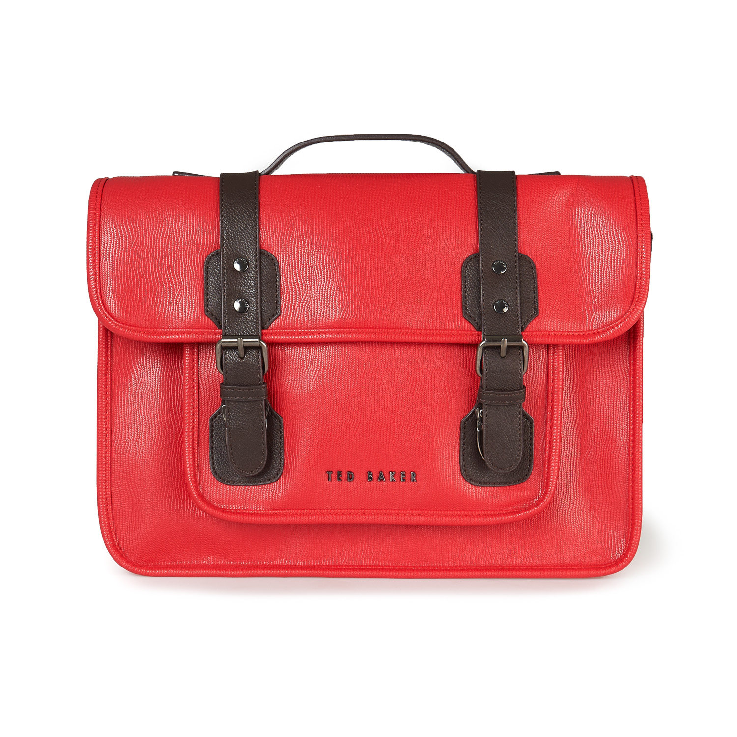 Ted Baker Red Satchel Bag in Red for Men | Lyst