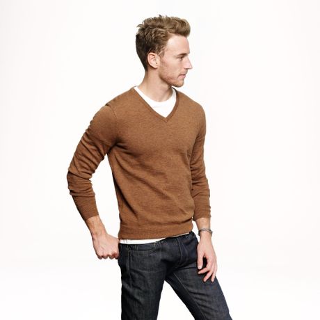 V neck sweater hot sale over t shirt