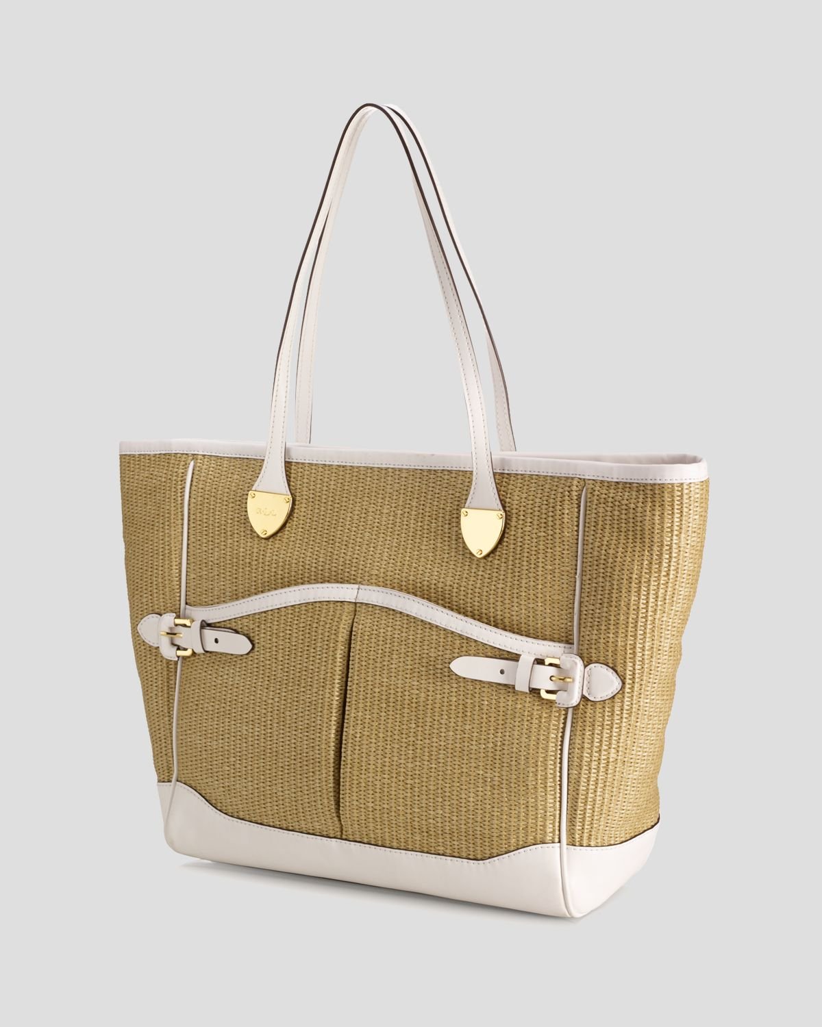 ralph lauren straw tote