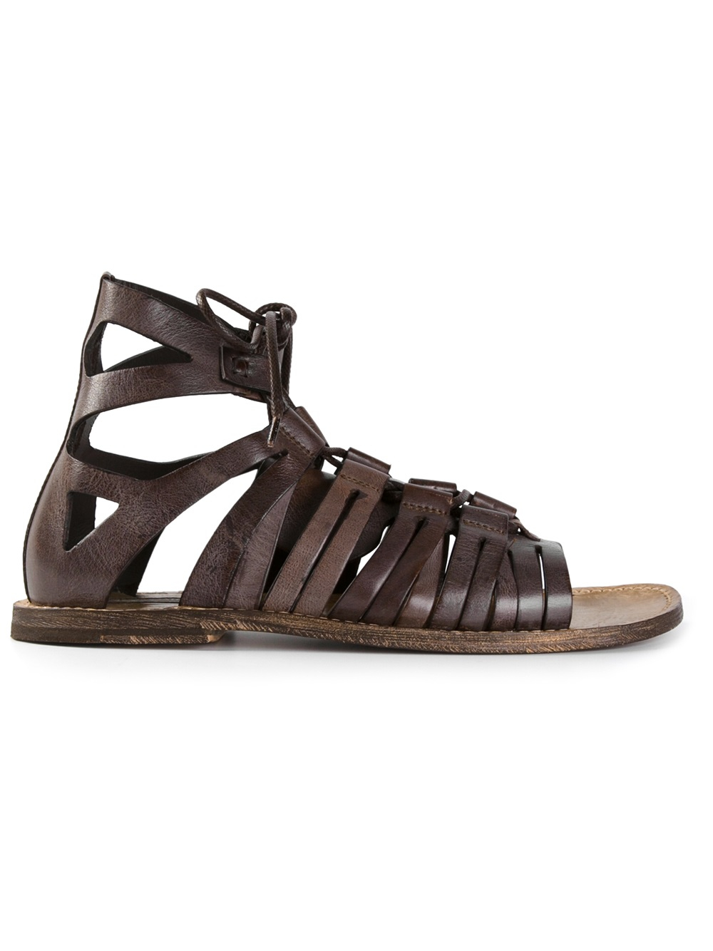 Dolce  Gabbana Gladiator Sandals in Brown for Men | Lyst