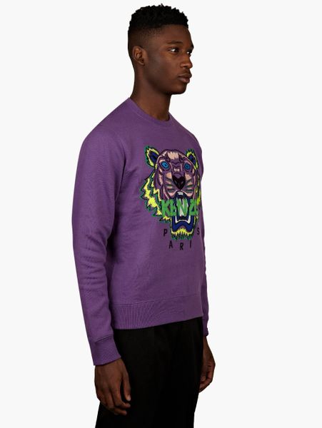 kenzo purple tiger sweatshirt