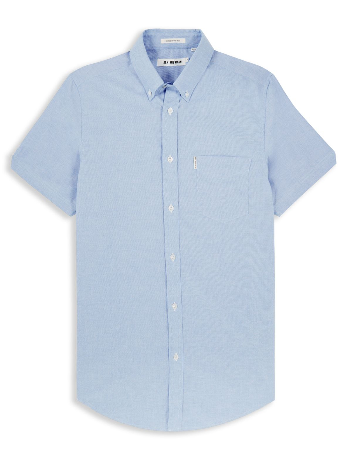 Ben Sherman Classic Oxford Short Sleeve Shirt In Blue For Men Lyst