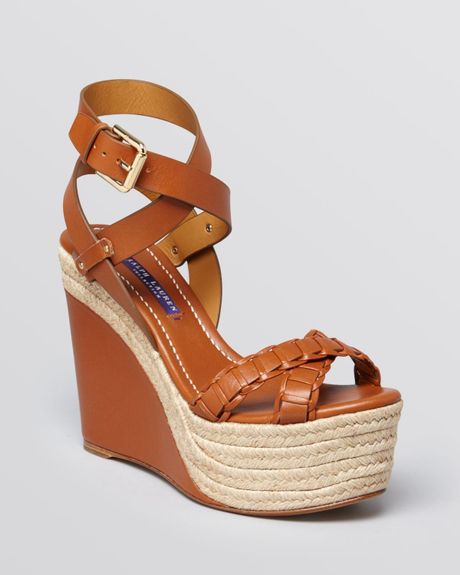 ralph lauren espadrille wedge sandals