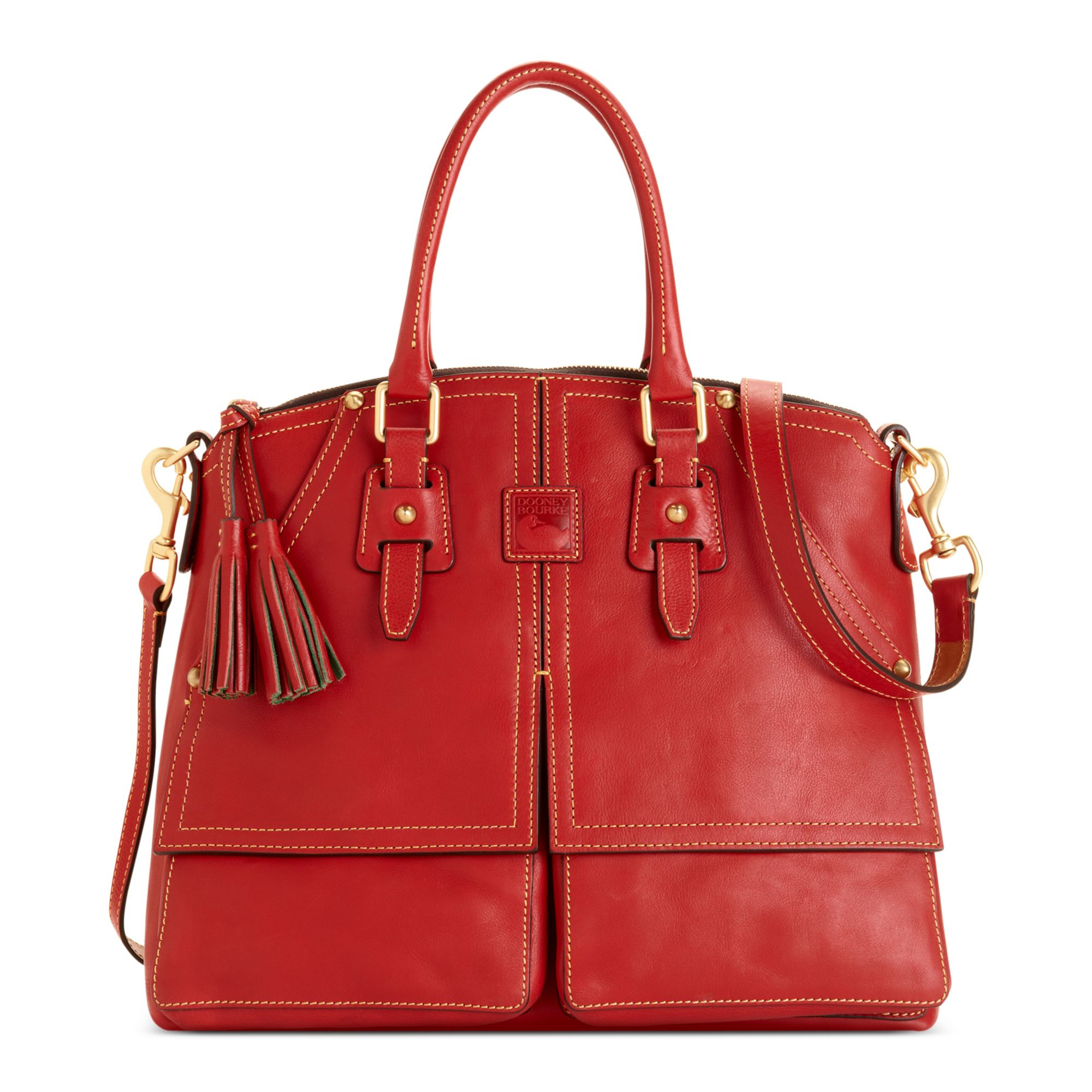 dooney red satchel