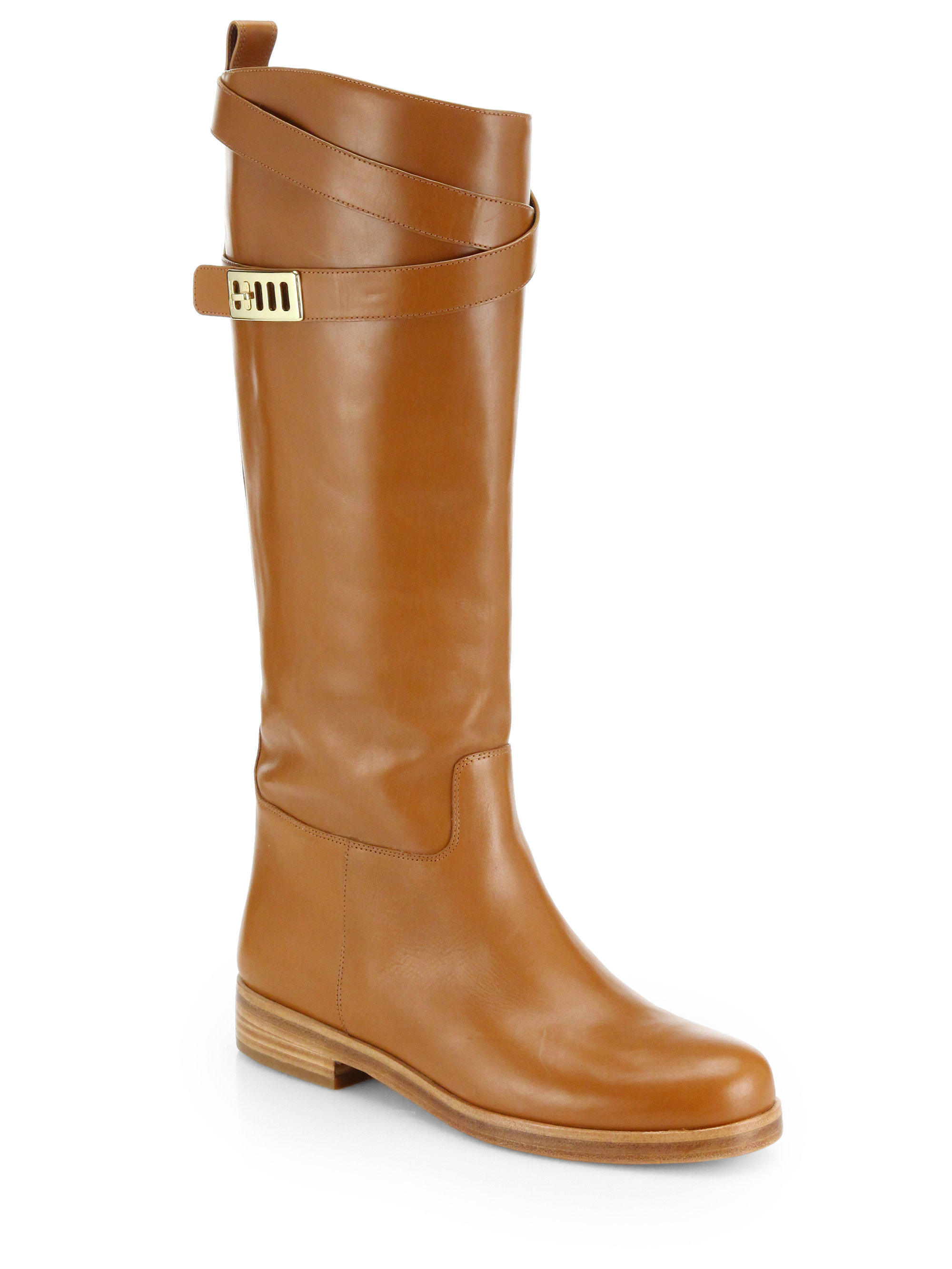 Michael Kors Brynlee Leather Knee-High Boots in Brown (LUGGAGE) | Lyst Michael Kors Brynlee Leather Knee-High Boots in Brown (LUGGAGE) | Lyst