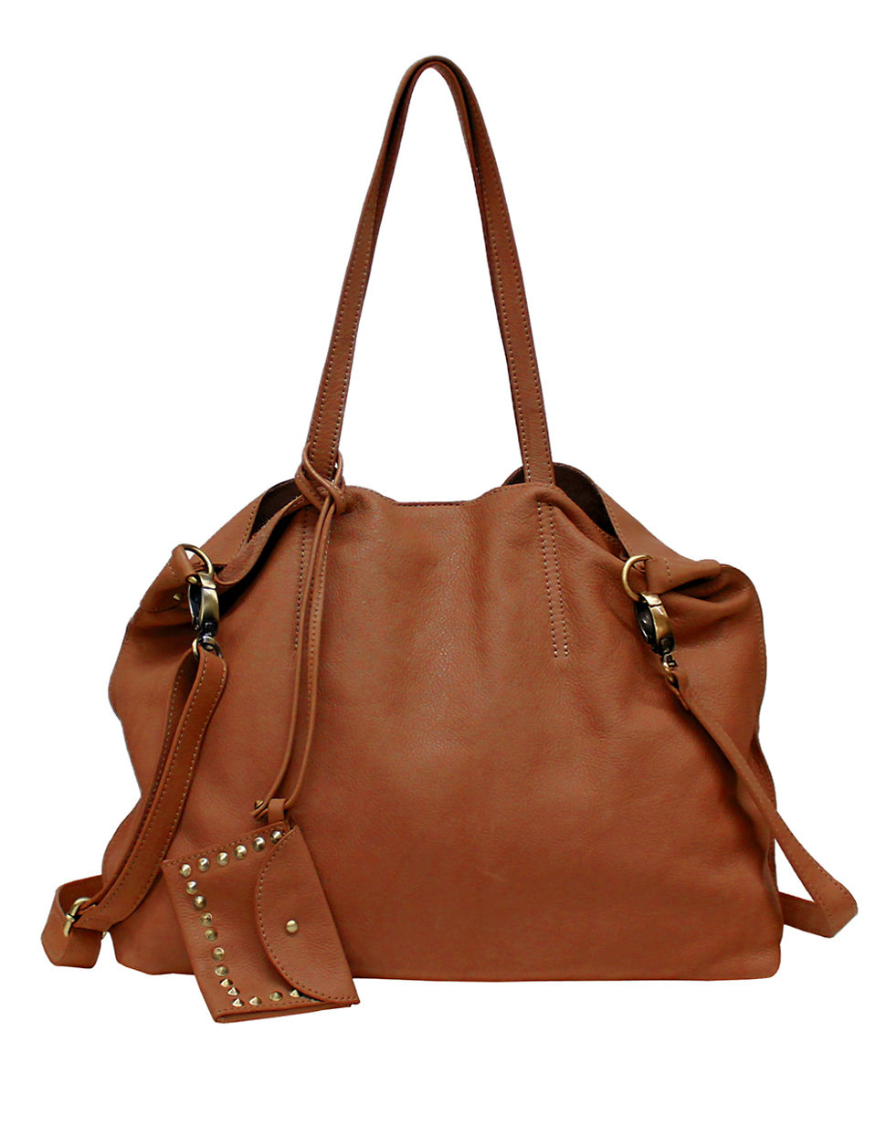 lucky leather tote