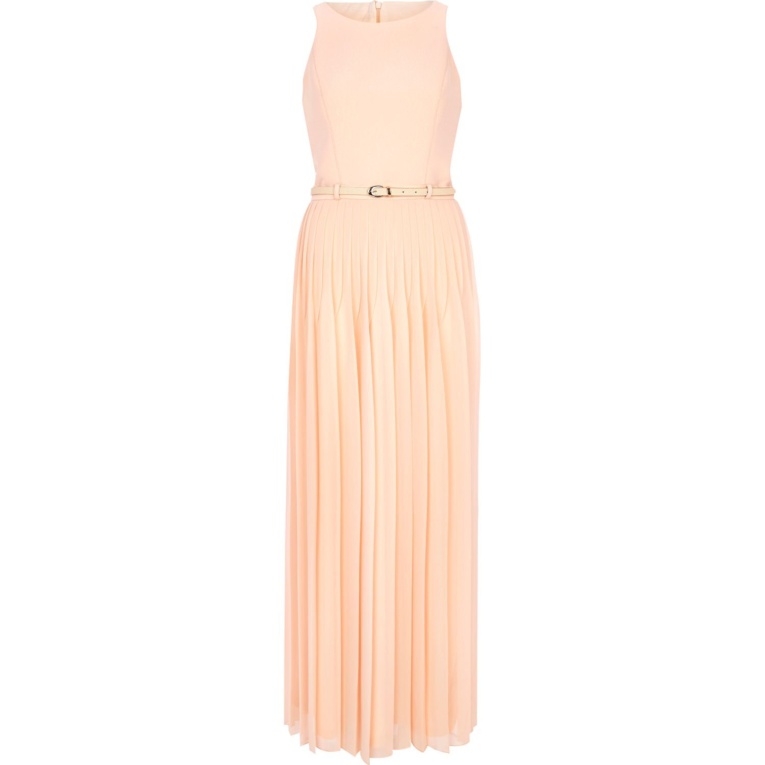 river island pleated maxi dress