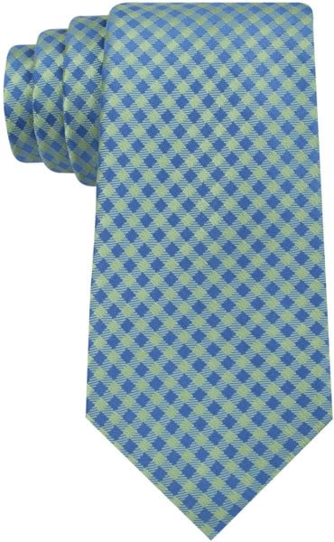 Michael Kors Michael Capri Gingham Tie in Green for Men