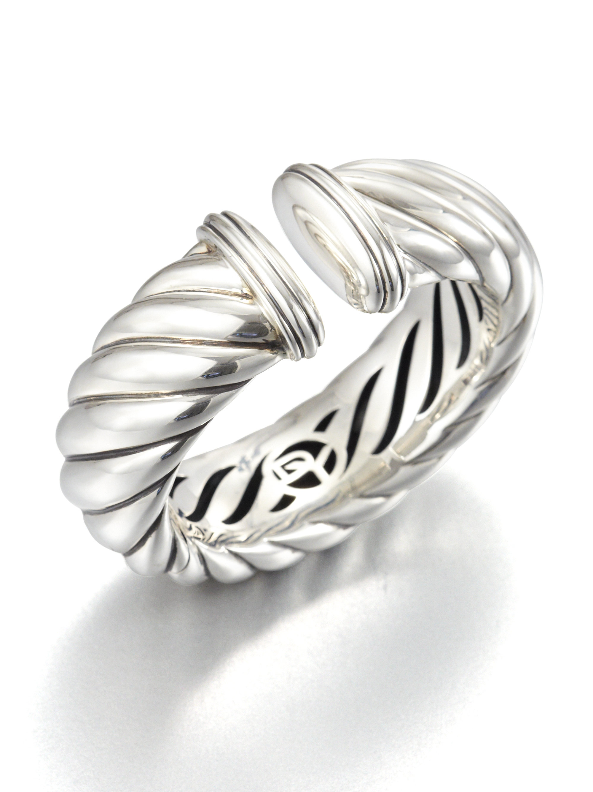 David Yurman Sterling Silver Cuff Bracelet in Silver for Men Lyst