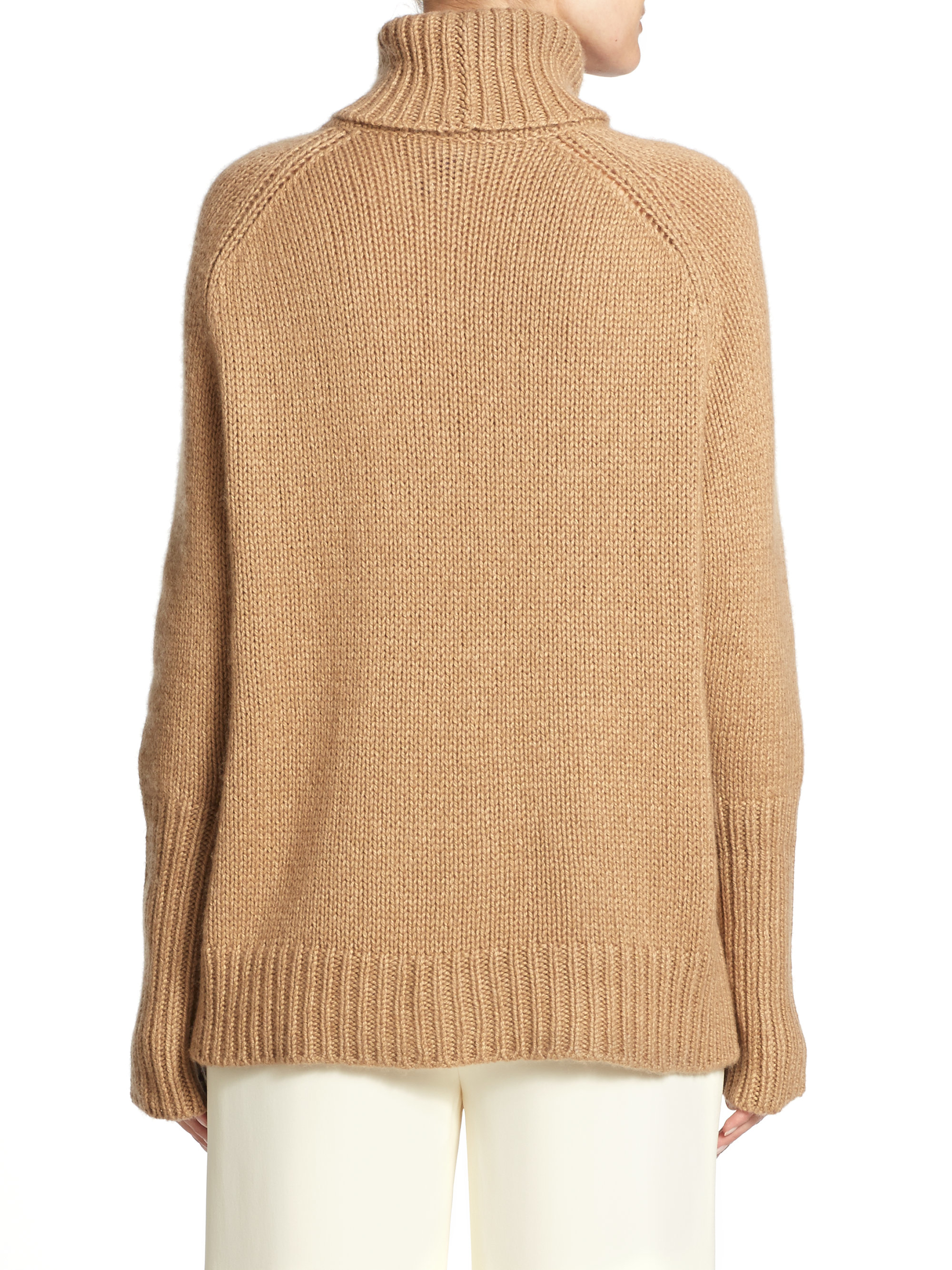 Lyst Ralph Lauren Chunky Turtleneck Sweater In Brown