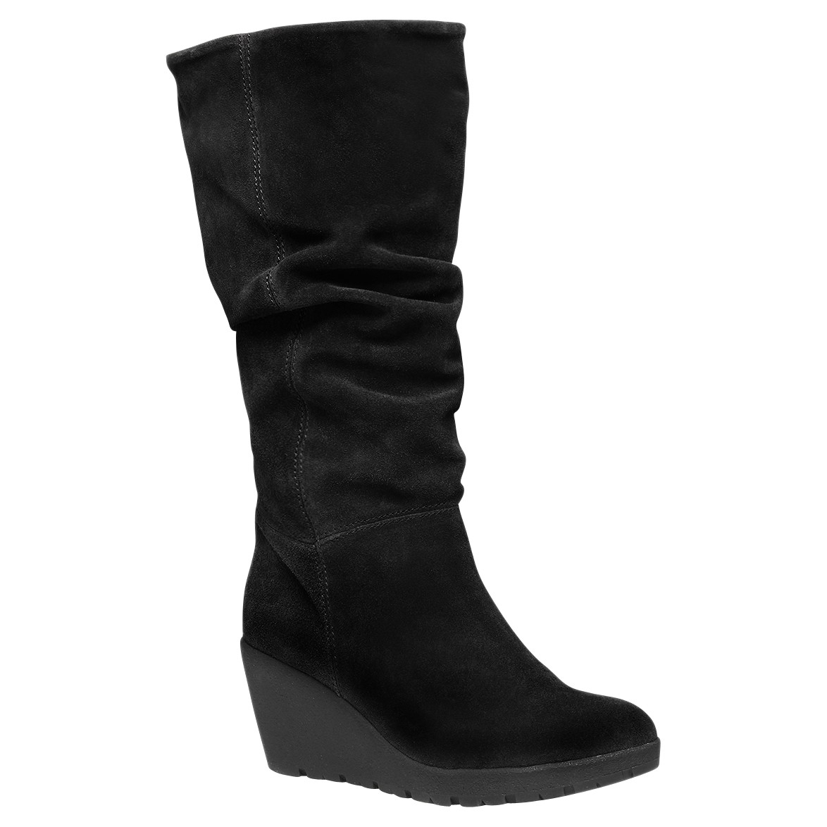 ... Geiger Vivienne Suede Wedge Mid Heel Knee High Boots in Black | Lyst ... Geiger Vivienne Suede Wedge Mid Heel Knee High Boots in Black | Lyst