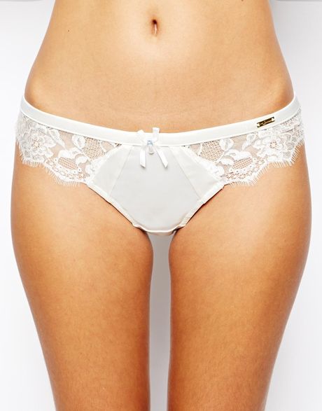 Ultimo Bridal Satin And Lace Thong In