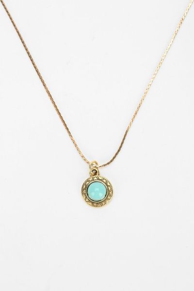 Urban Outfitters A Little Charm Necklace in Green (STONE) | Lyst