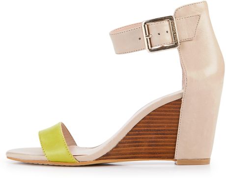Vince Camuto Vince Camuto Luciah Low Wedge Sandals in Yellow (grey ...