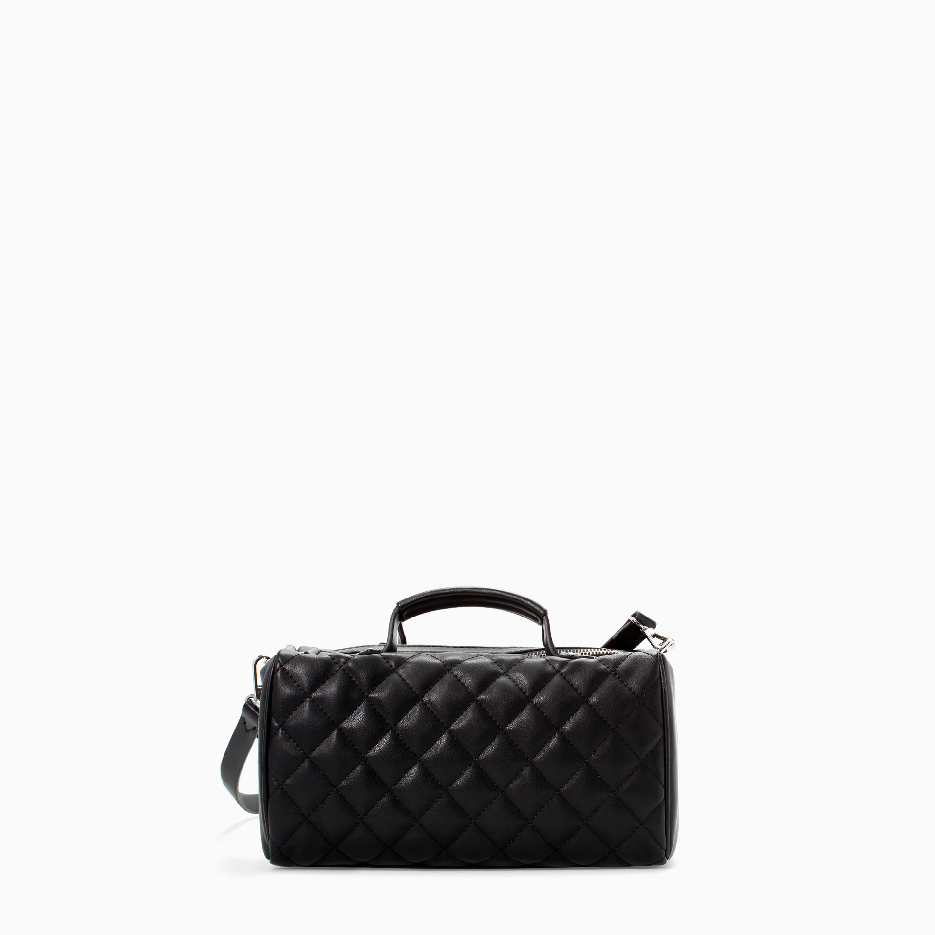 Zara Quilted Mini Bowling Bag in Black Lyst