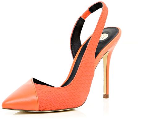 orange court shoes river island