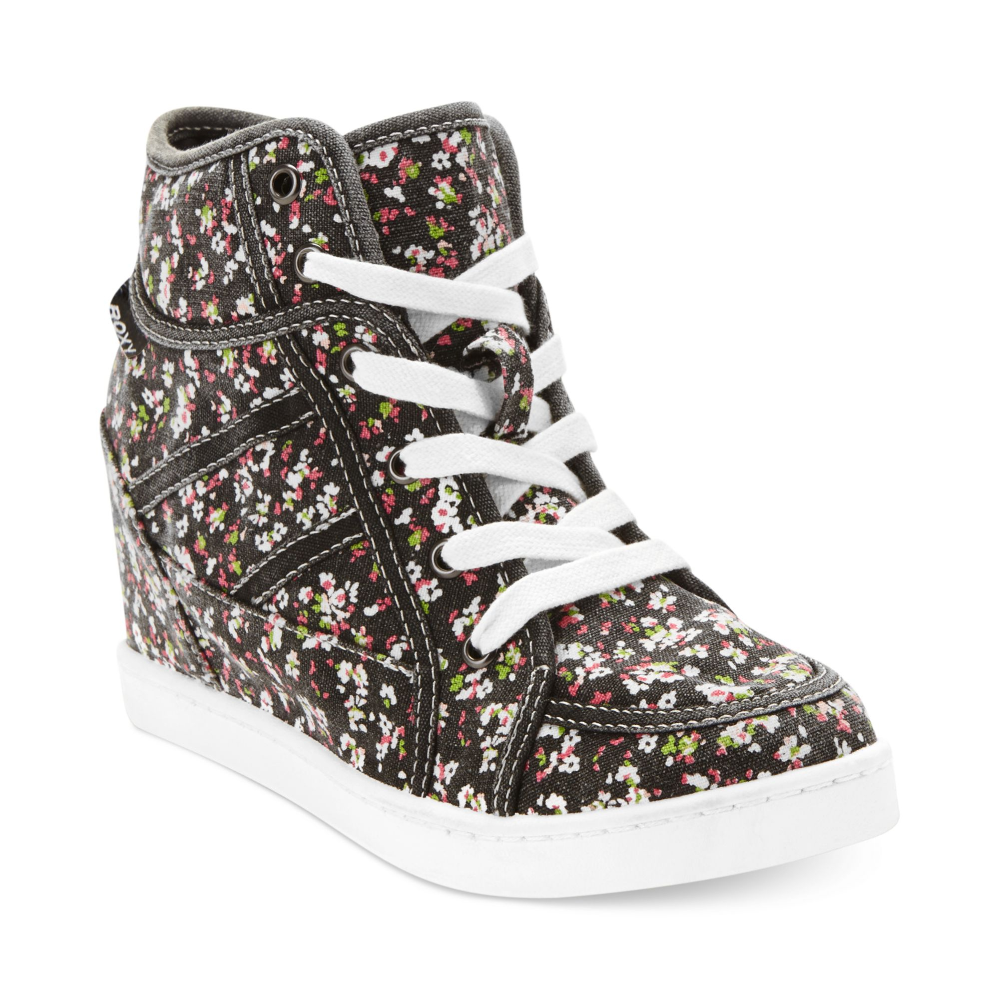 sneakers with floral design