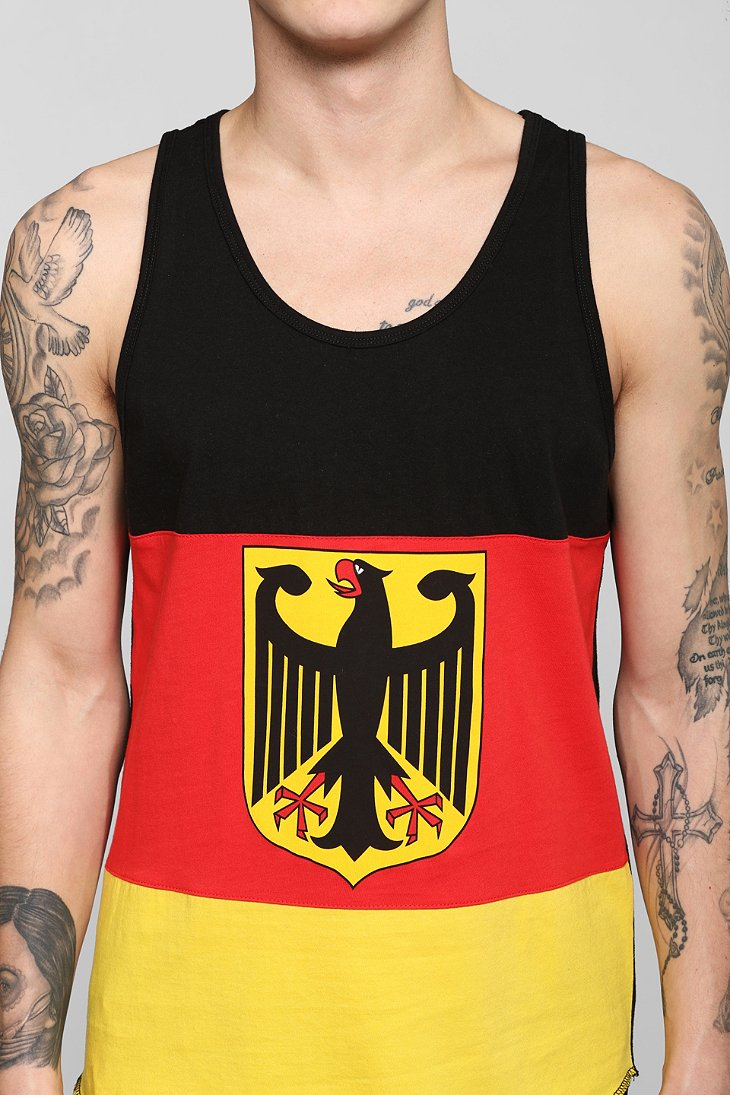 Urban Outfitters Germany Flag Tank Top in Black for Men | Lyst