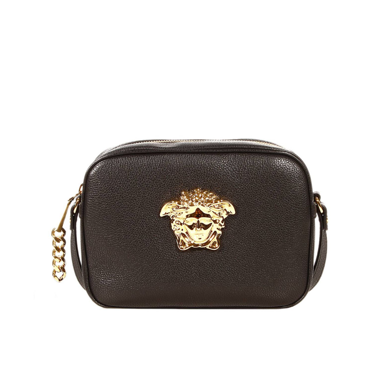 Versace Handbag Gramercy Cross Body in Leather with Medusa in Gold (Black) | Lyst