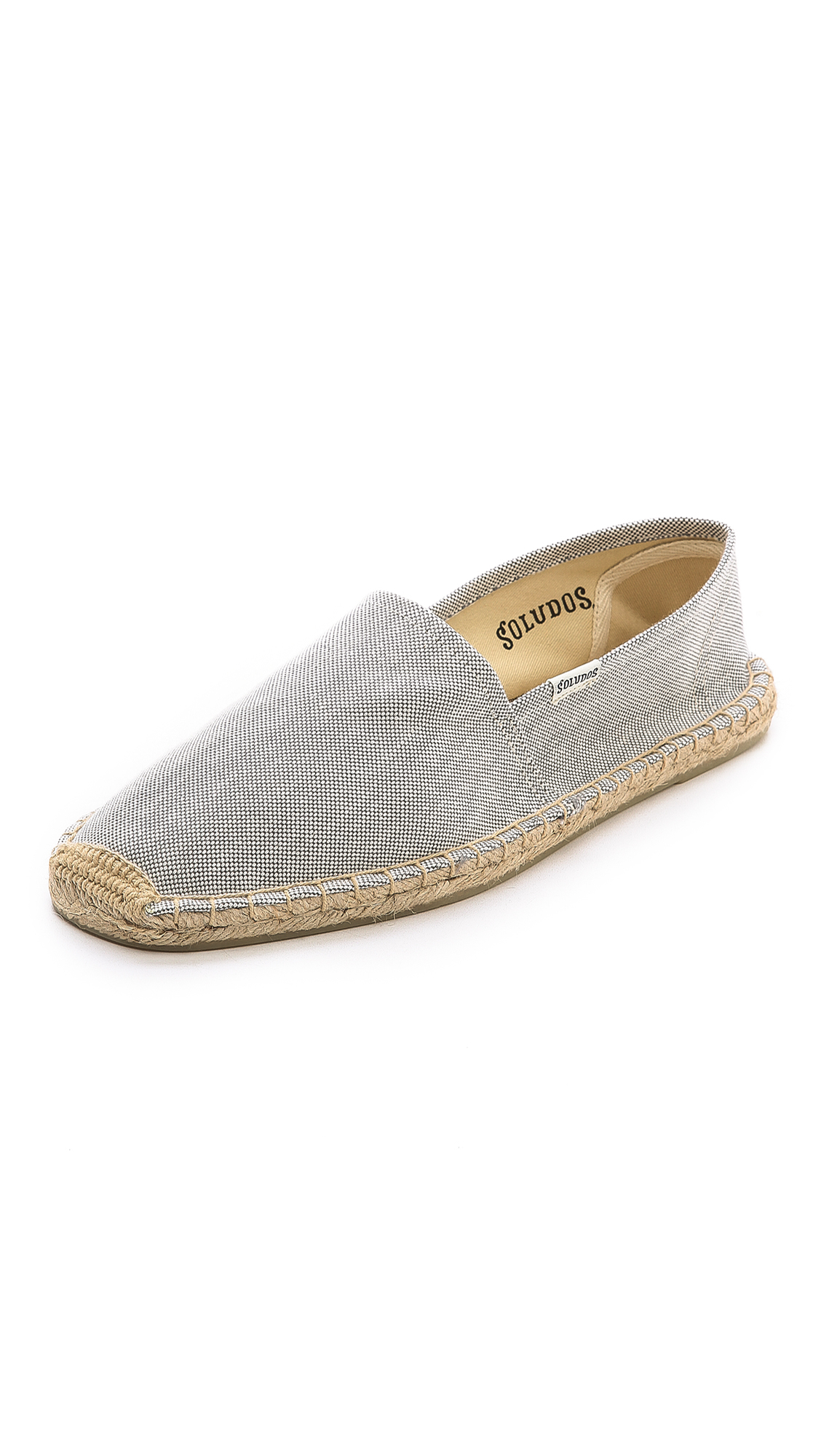 grey flat espadrilles