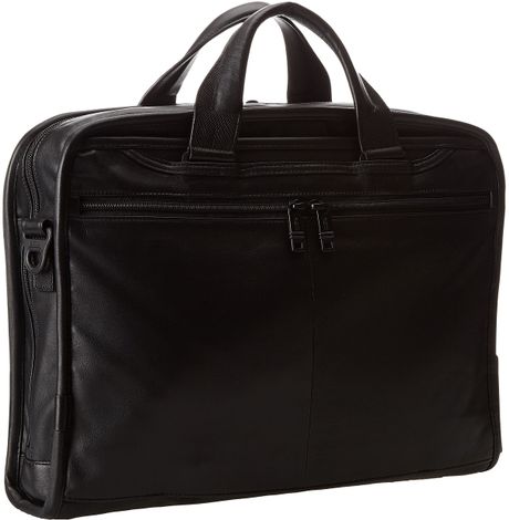 tumi leather brief