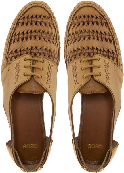 brown flat leather shoes