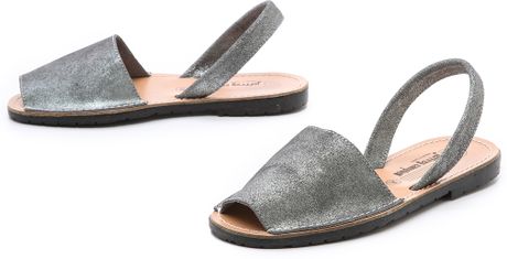 slingback (Pewter) pewter in Sandals Slingback sandals Lyst  Ibiza Gray  Jeffrey Campbell