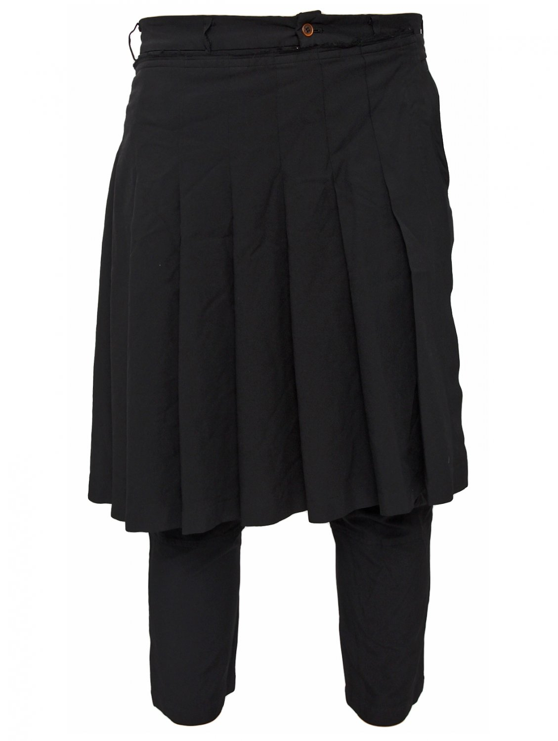 Comme Des Garçons Pleated Half Skirt Trousers Black in Black Lyst