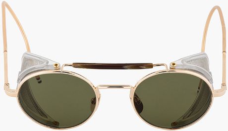 sunglasses with gold sides