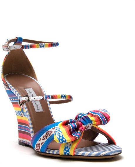 Tabitha Simmons Clara Wedge in Multicolor (multicolour) - Lyst