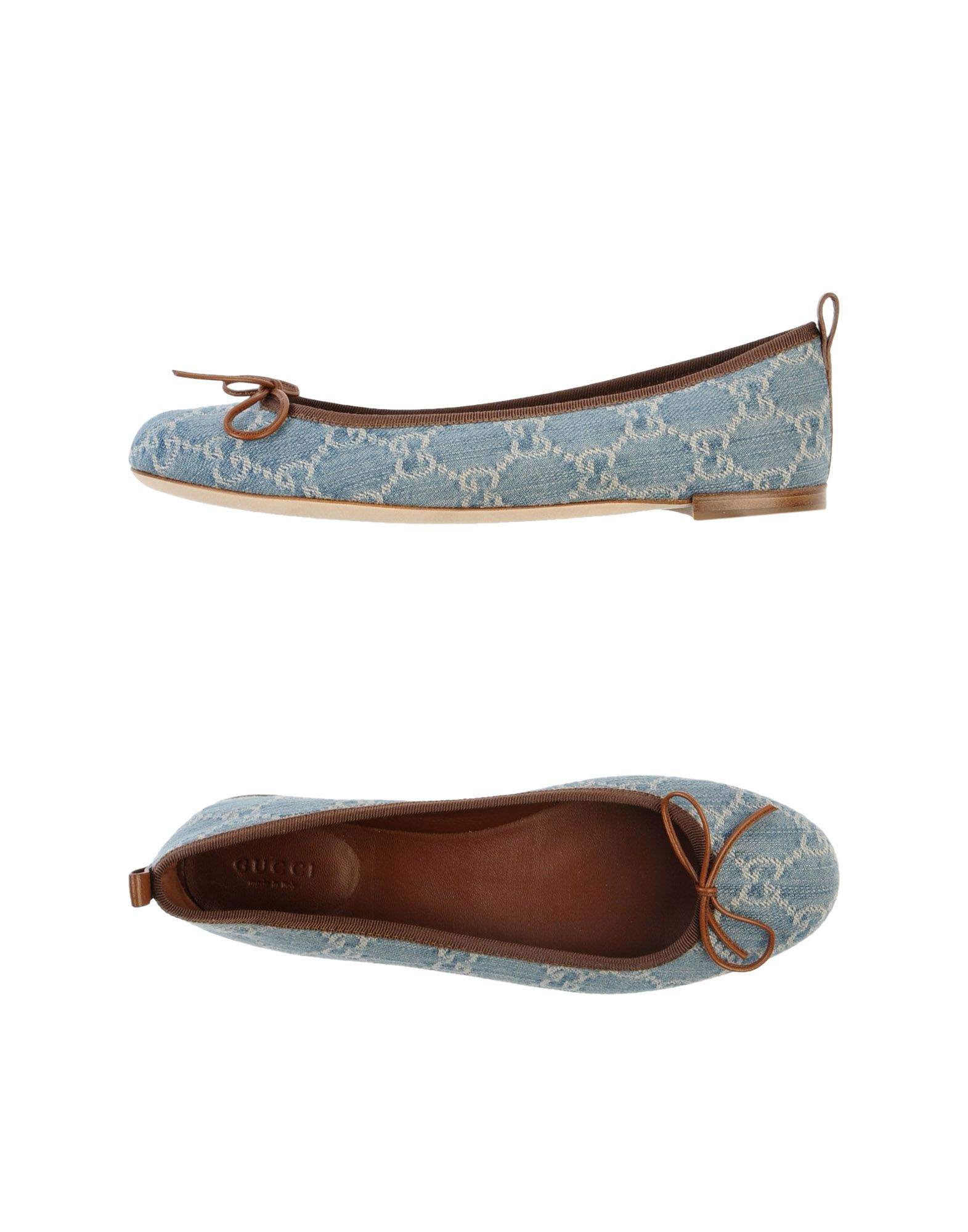 gucci ballerina flats with chain