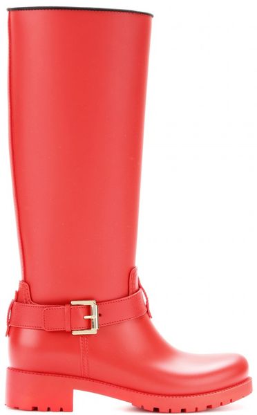 red rubber boots womens