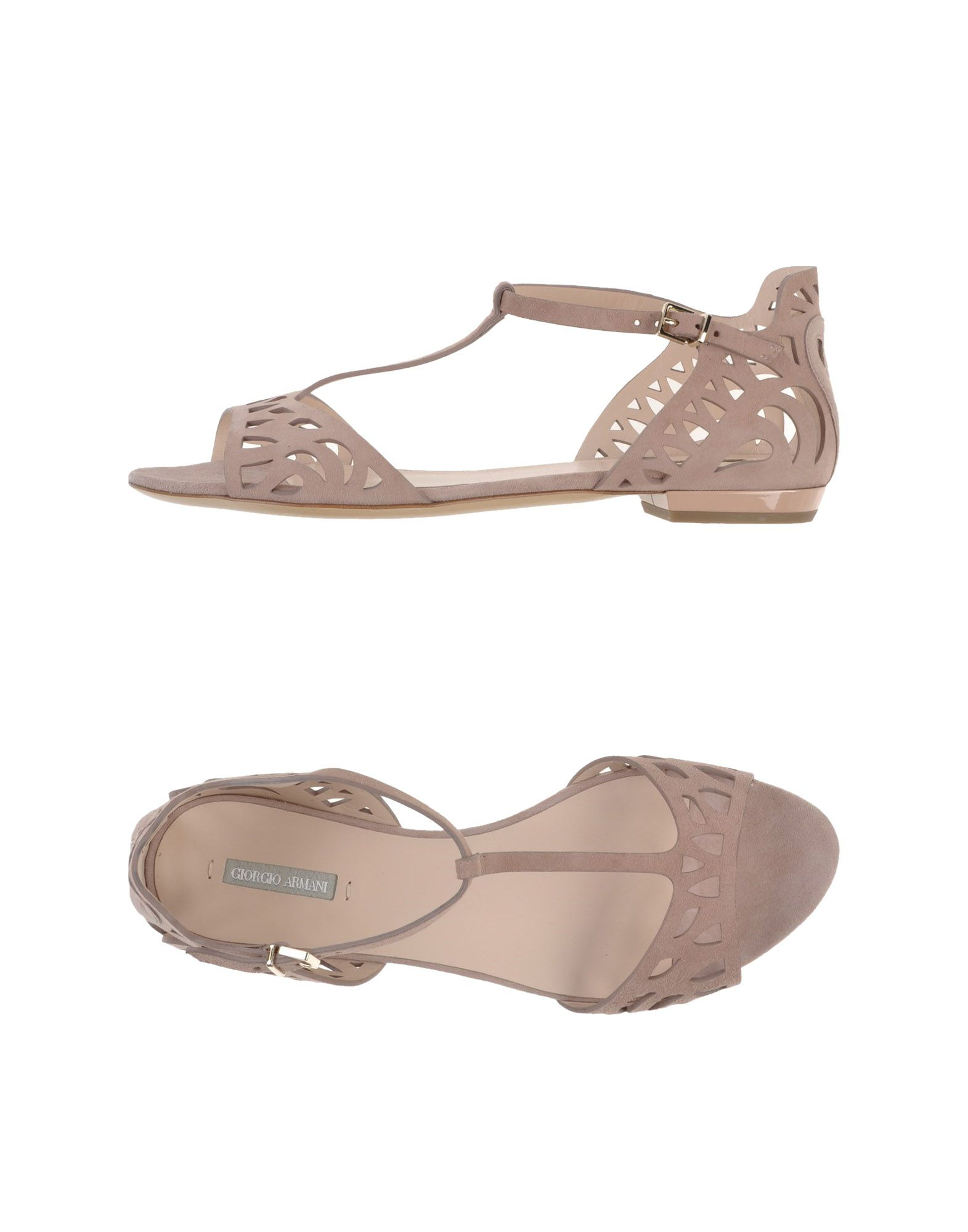 Giorgio Armani Sandals in Beige (Skin color) | Lyst
