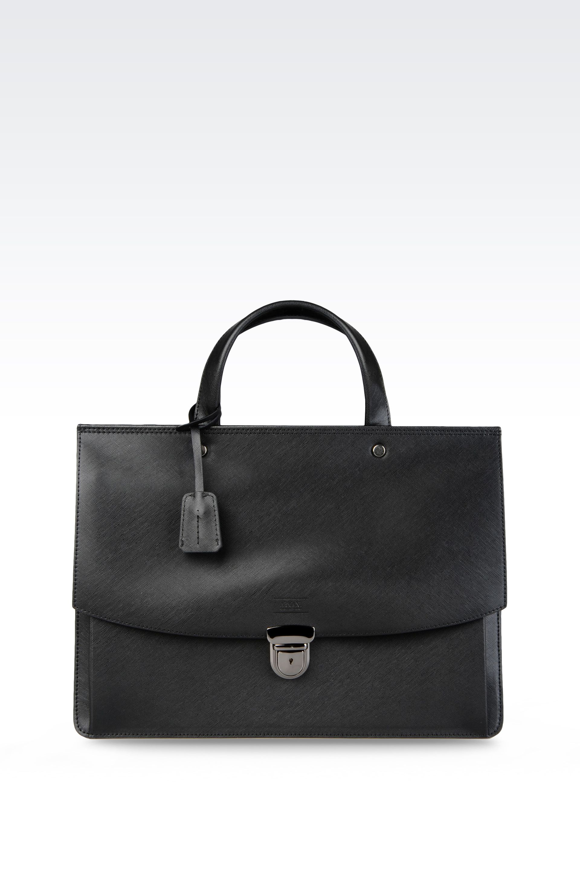 armani mens briefcase