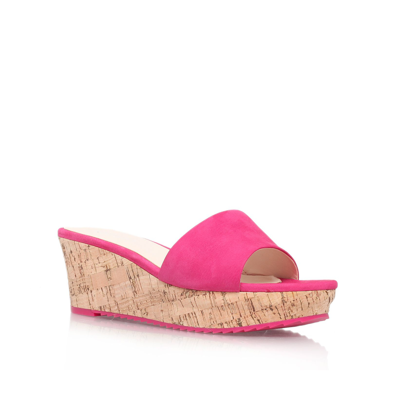 Nine West Confetty Mid Wedge Heel Sandals In Pink Lyst 