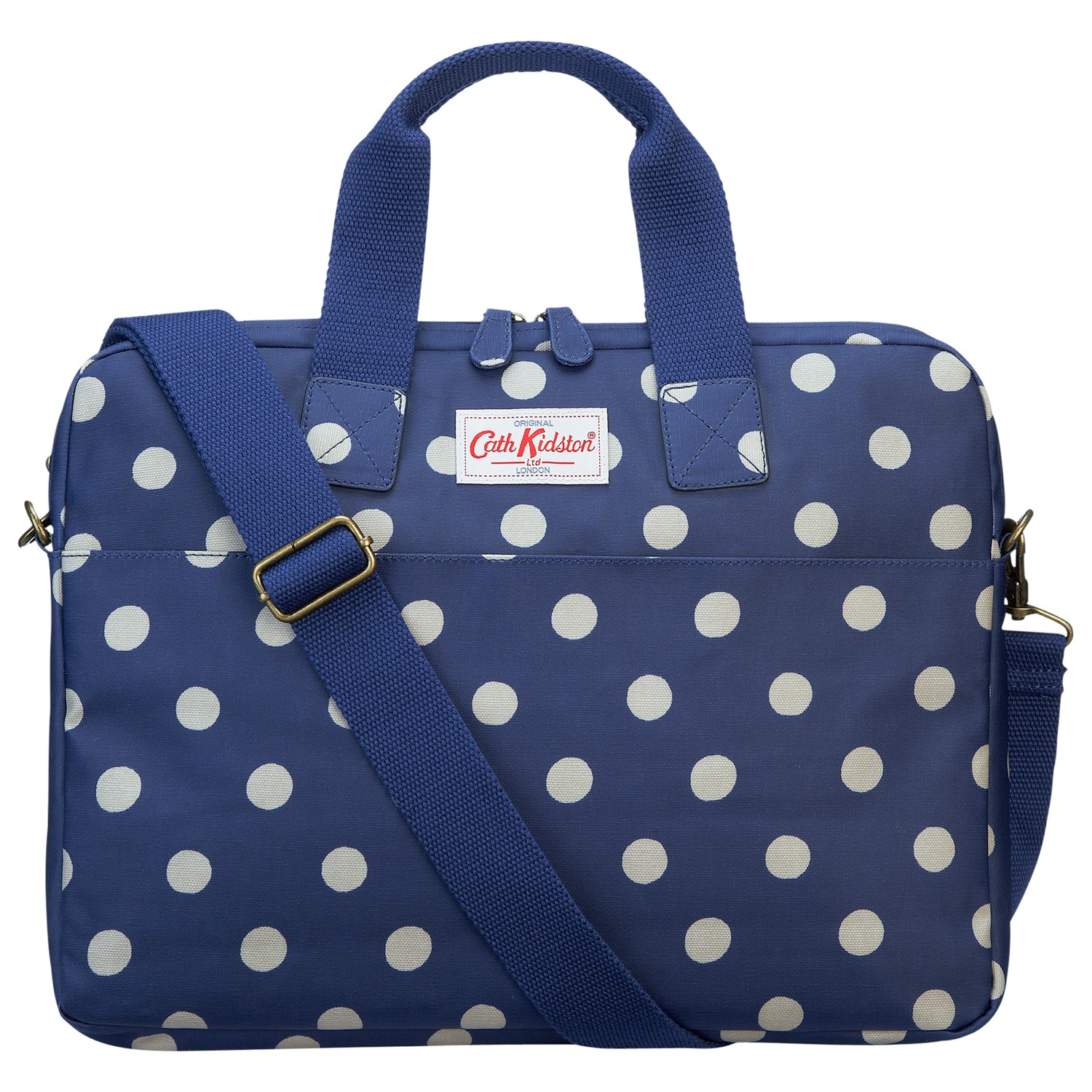 Cath Kidston Button Spot Case For Laptops Up To 15 in Blue (Royal Blue