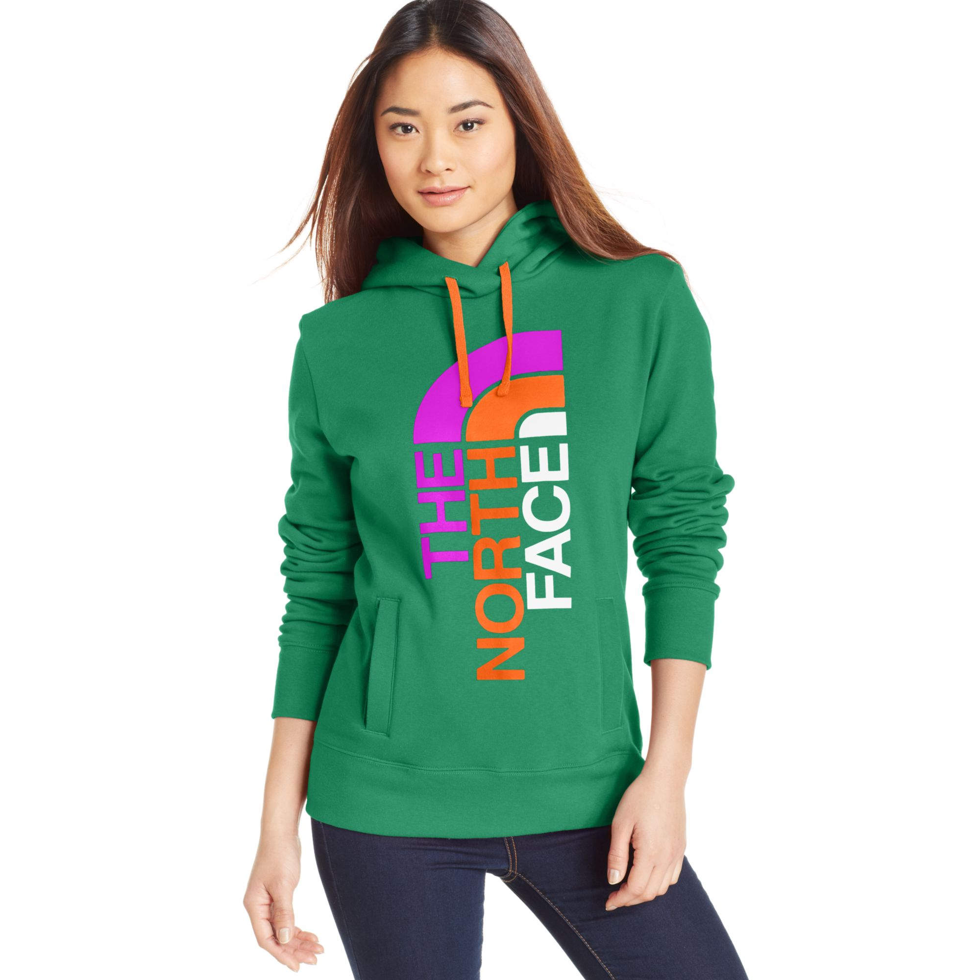 north face green sweatshirt