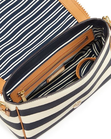 carson striped crossbody bag tory burch