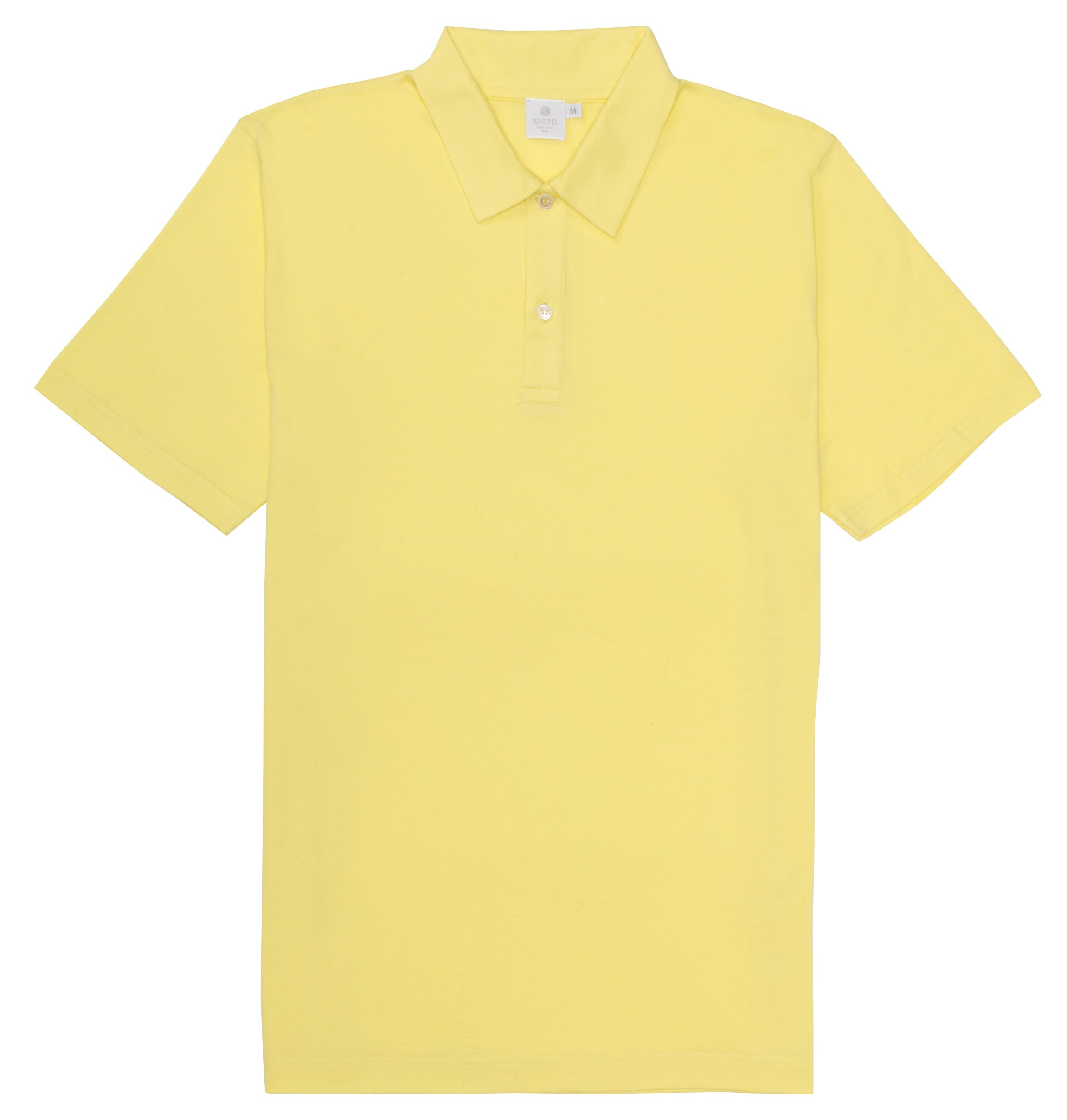 Sunspel Jersey Polo Shirt in Yellow for Men (Lemon) Lyst