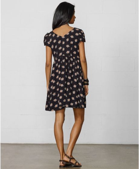 ralph lauren floral babydoll dress