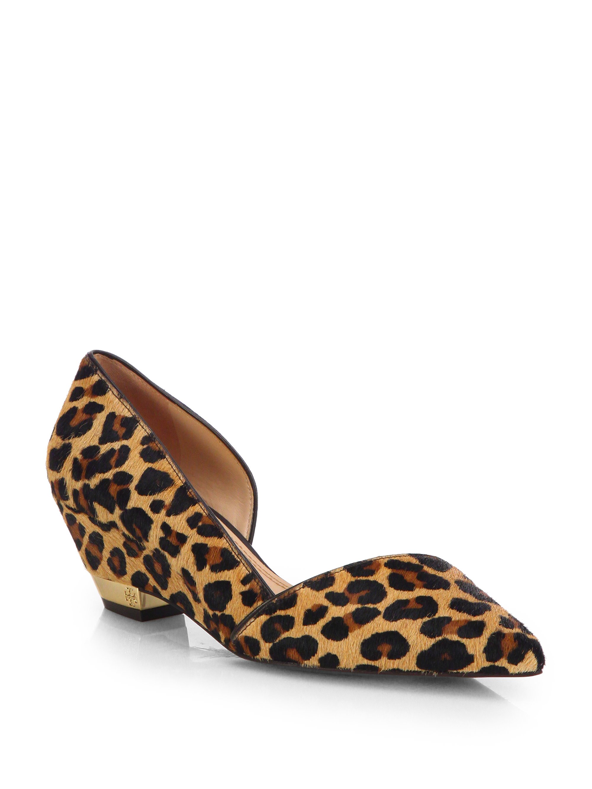 Tory Burch Milla Calf Hair Wedges in Animal (LEOPARD) | Lyst