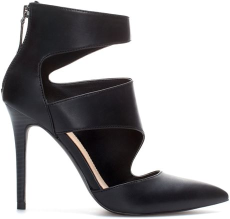 Zara High Heel Ankle Boot Style Court Shoe in Black Zara High Heel Ankle Boot Style Court Shoe in Black